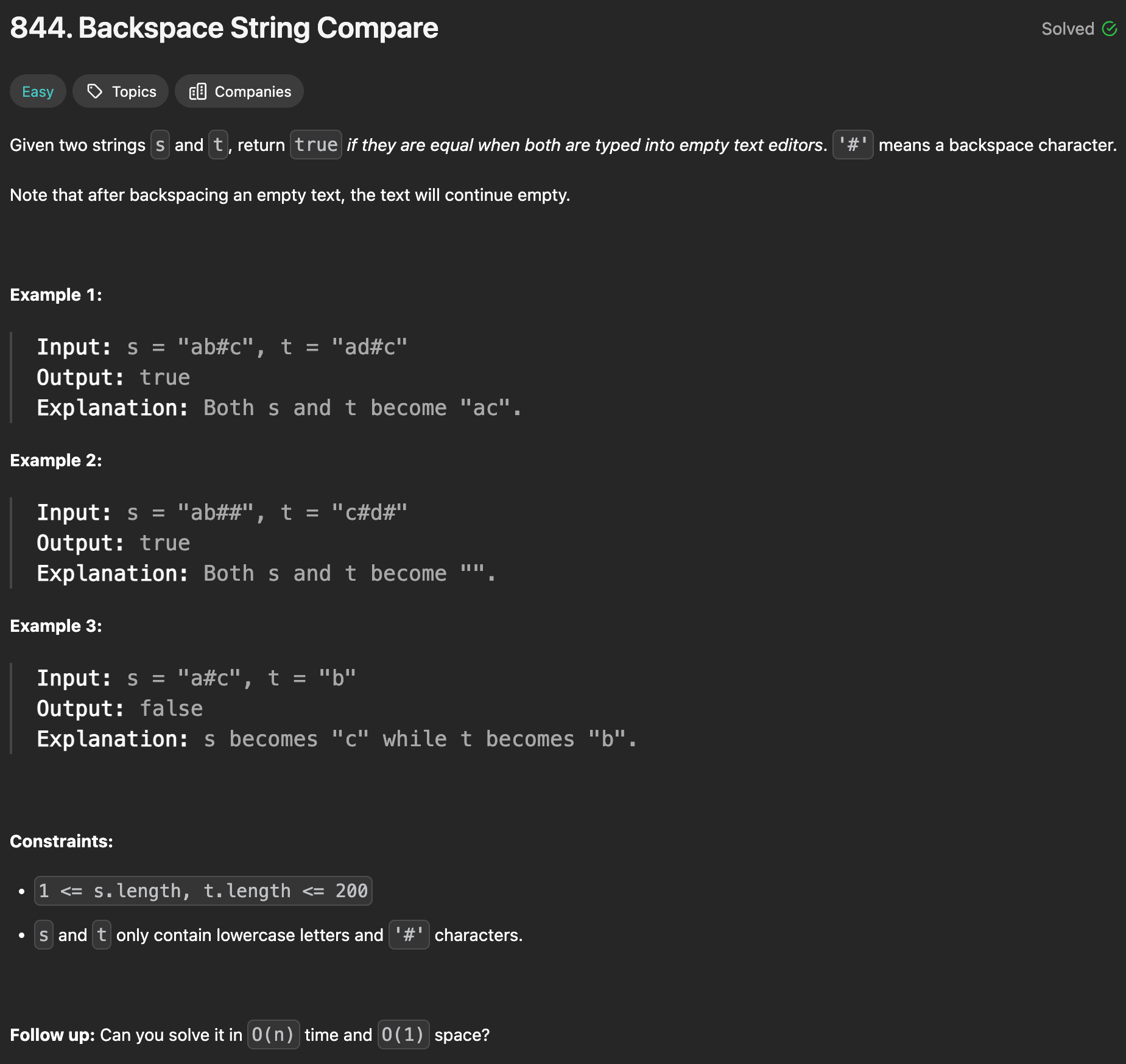 https://leetcode.com/problems/backspace-string-compare