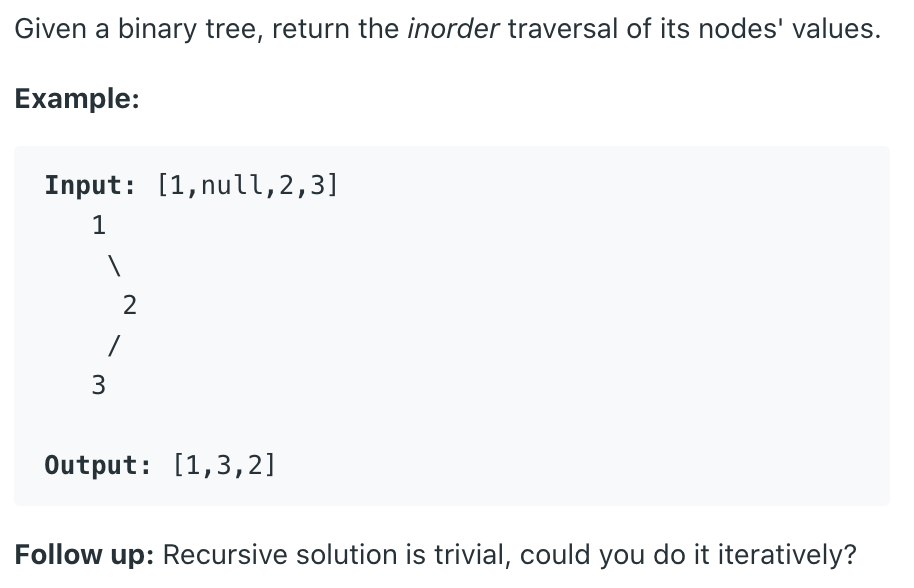 https://leetcode.com/problems/binary-tree-inorder-traversal