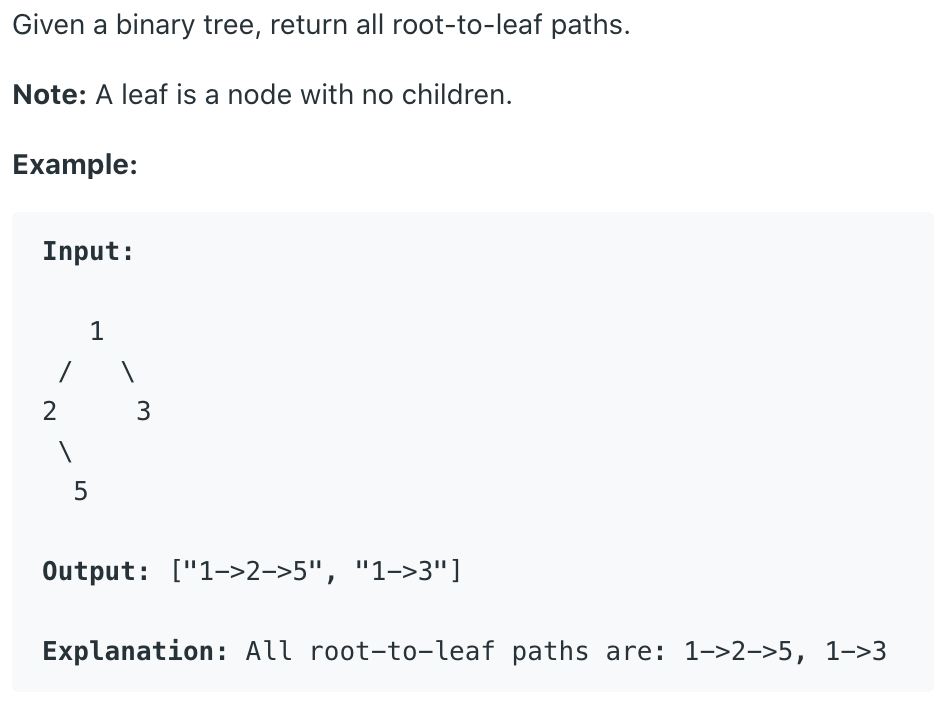 https://leetcode.com/problems/binary-tree-paths