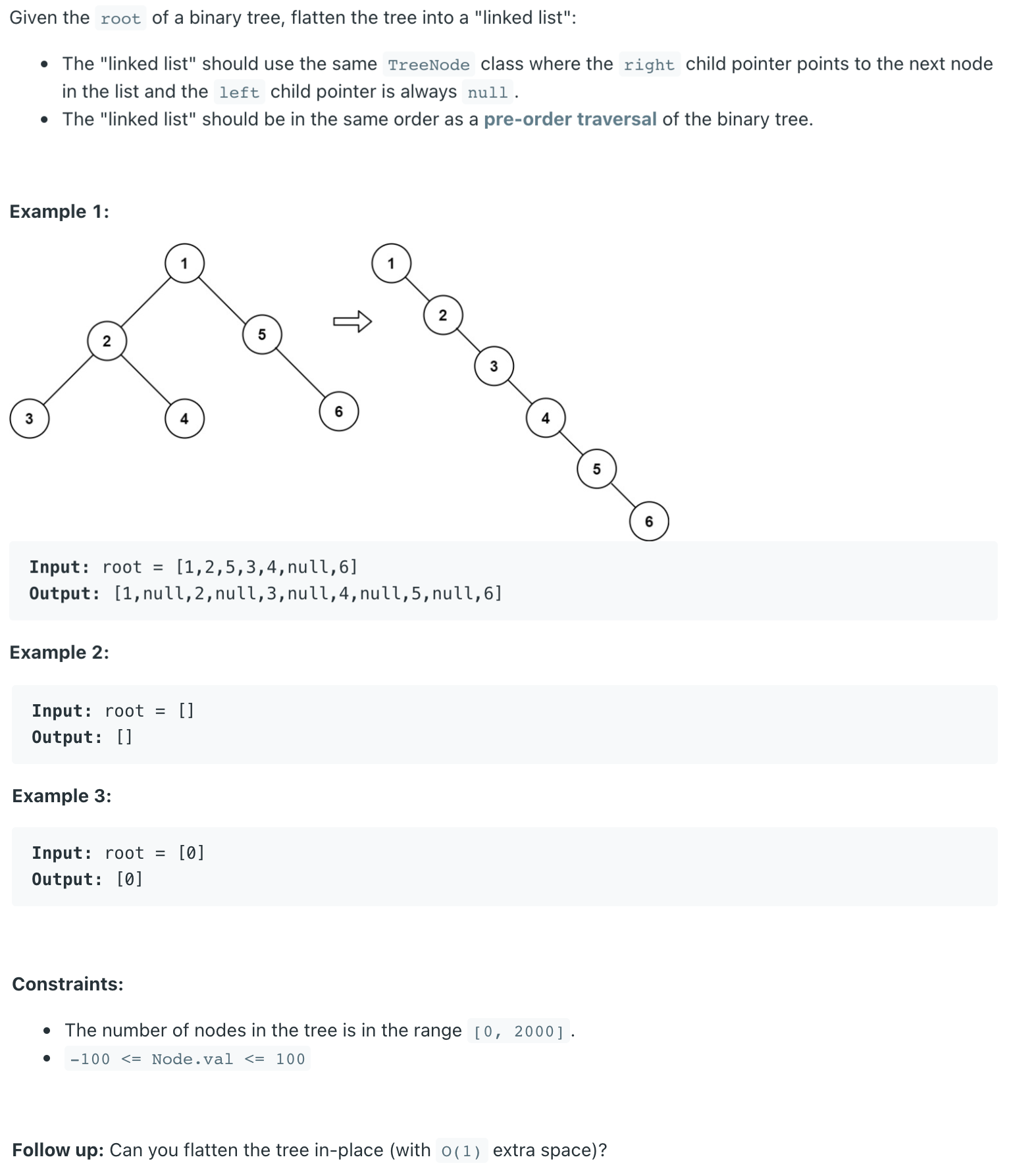 https://leetcode.com/problems/flatten-binary-tree-to-linked-list